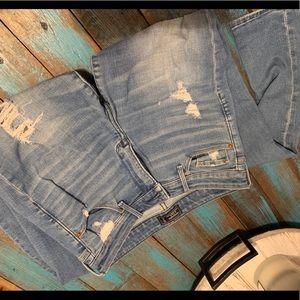 Abercrombie skinny jeans with holes